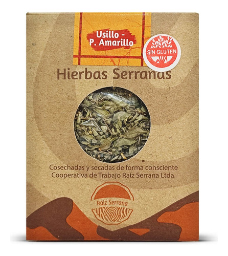 Hierbas Serranas Usillo Palo Amarillo Sin Tacc Mate Te 30g 