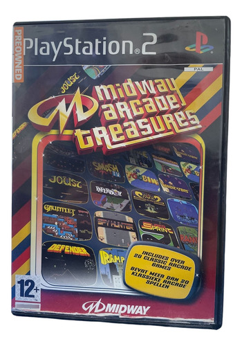 Jogo Midway Arcade Treasures Ps2 Europeu Seminovo Completo