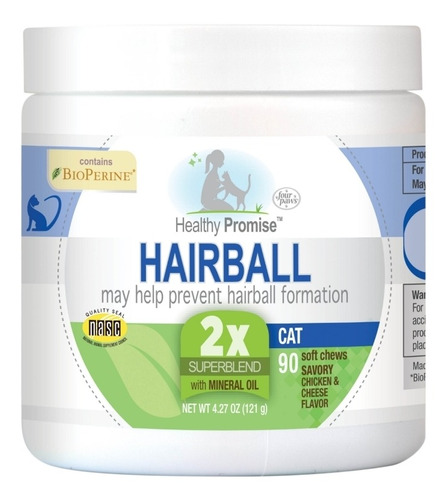 Healthy Promise Hair Ball 90tab Elimina Bola De Pelo Gatos