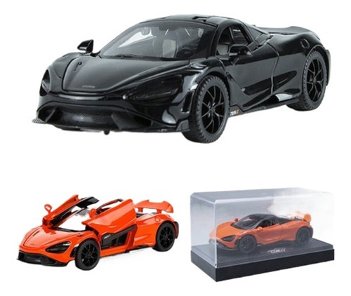 Mclaren 765lt Miniatura Metal Coche Con Luces Y Sonido 1 [u]