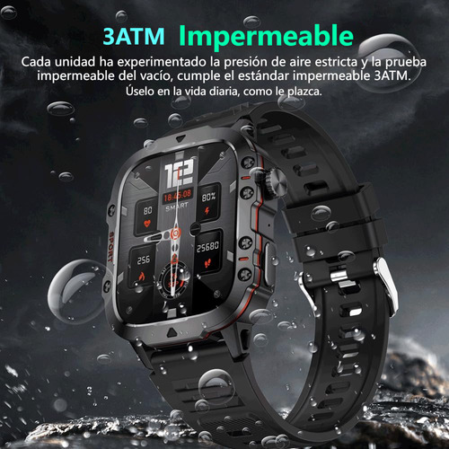 Smart Watch Hombres Bluetooth Contestar Llamada Reloj Inteligente Asistente De Voz Deportivo Smartwatch De Color Caqui