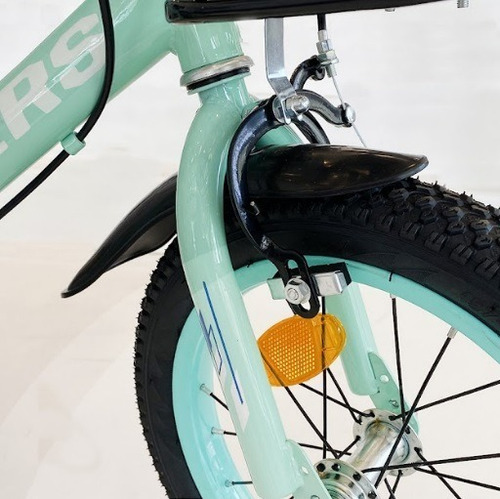 Imagen 6 de 8 de Bicicleta Infantil Rodado 14 Randers Verde Agua Mundo Gym