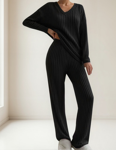 Cárdigan Largo Con Estampado En X Pants, Nuevo Traje Holgado