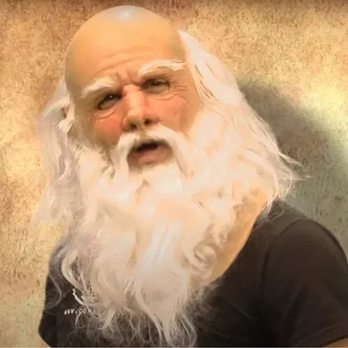 / Divertida Máscara De Navidad Máscara De Papá Noel