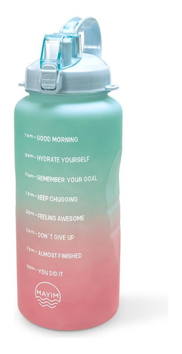 Termo Botella Agua Motivacional Coolers Hidratación Rondon 