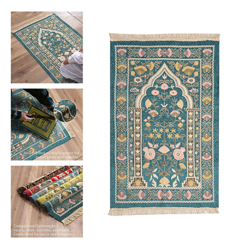 Alfombra Azul Praying Muslim Travel Prayer