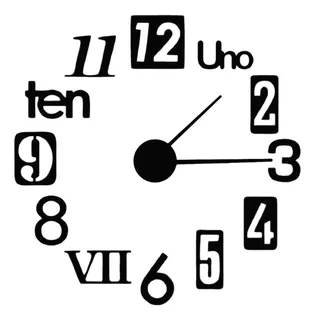 Reloj De Pared Madera Floki Gigante Deco 60x60 Cm