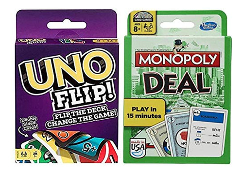 ¡uno Flip! ¡y Monopoly Deal, Paquete De 2