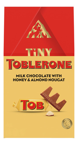 Tiny Toblerone - Barras De Chocolate Con Leche Con Turron De
