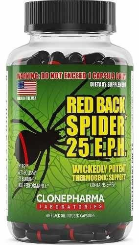 Suplemento em cápsula Clone Pharma  Red Back Spider termogênico Red Back Spider