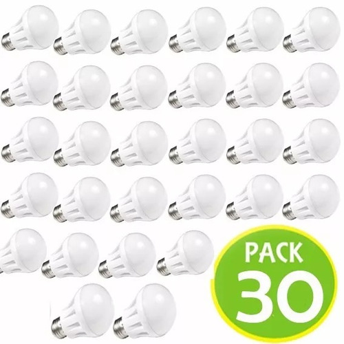 Pack 30 Ampolletas 7w Color Calida - Superled