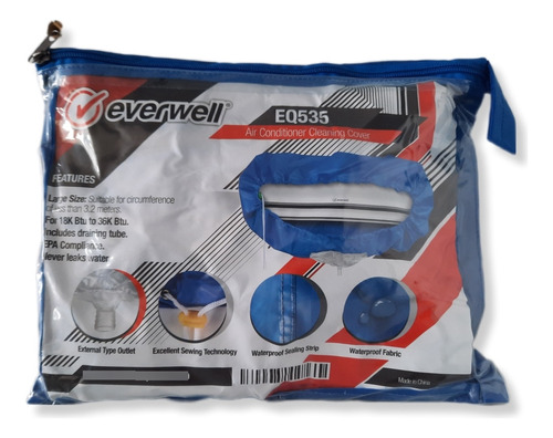 Imagen 2 de 3 de Funda O Forro Para Lavar Aires Split Hasta 36.000 Btu