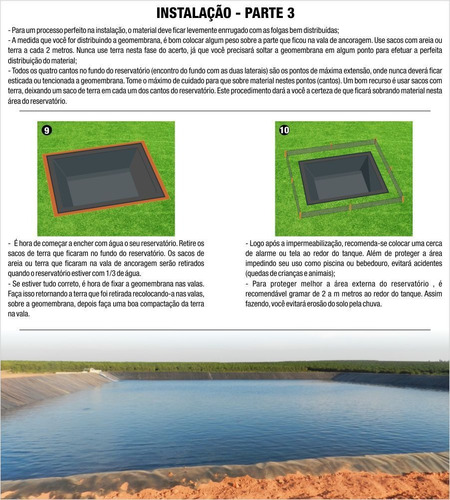 Imagem 6 de 6 de Lona Manta Geomembrana 0,5mm Tanques Lagos Peixe 11 X 7