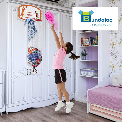 Imagen 4 de 6 de Cesto Para Lavandería De Baloncesto Bundaloo, Para Niños