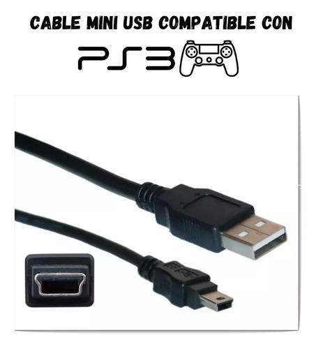 Cable Cargador Joystick Ps3 Usb / Makkax