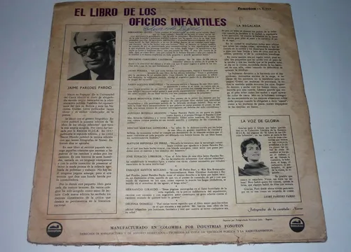 Jaime Paredes Pardo - El Libro De Los Oficios - Hjck - Lp (Usado)
