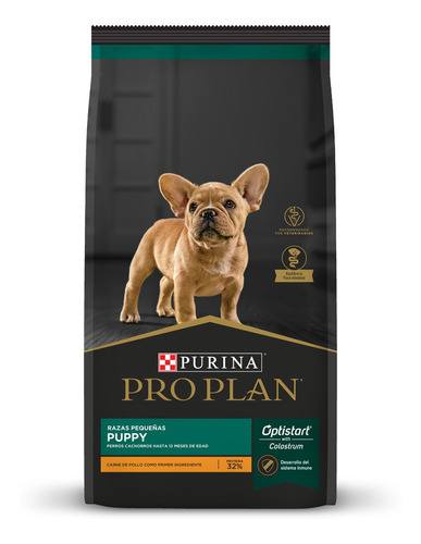 Alimento Pro Plan OptiStart Puppy para cão filhote de raça pequena sabor frango e arroz em sacola de 2kg