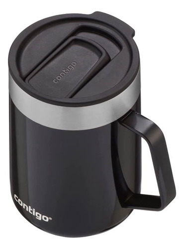 Termo Taza 14 Oz 414 Ml Acero Inox C/tapa Negro Contigo