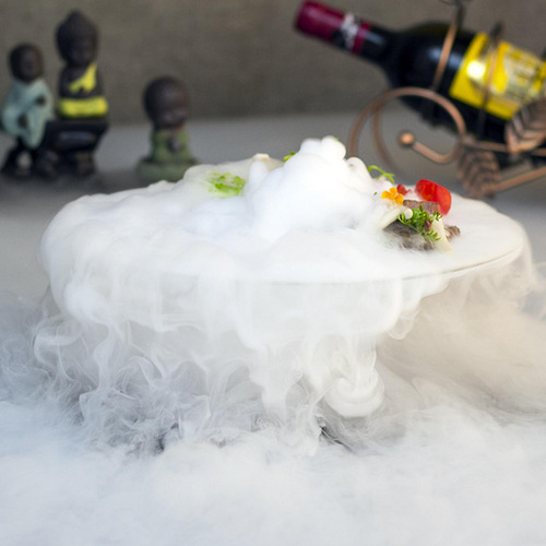 Plato De Cena De Vidrio Pasta Hielo Seco Plato Para 18 Cm