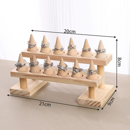 Organizador De Joyería De Anillo De 2 Nivel 21cmx9cmx8cm
