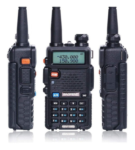 Imagen 2 de 5 de Handy Baofeng Uv5r 8w Bibanda Radio Walkie Talkie Vhf Uhf