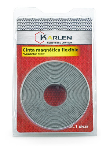 Cinta Magnética Flexible Adherible 75x1.25 Cm Qj7250a Karlen