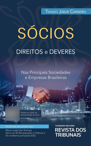 Sócios - 2021: Direitos E Deveres, De Carneiro, Thiago Jabur. Editorial Revista Dos Tribunais, Capa Mole, Edição 2021-09-08 00:00:00 Em Português