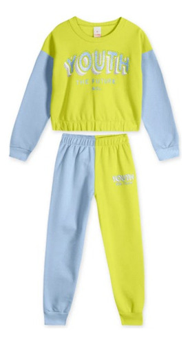 Conjunto Longo Moletom Infantil Menina