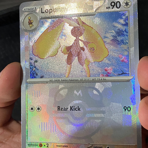Master Ball Lopunny Prismatic Evolutions Cartas Pokemon Tcg Lopunny Master Ball Pattern Inglés