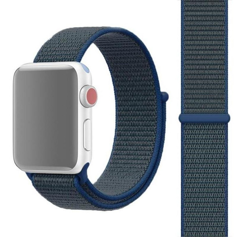 Correa Para Apple Watch 42 Y 44mm, Con Velcro. Azul