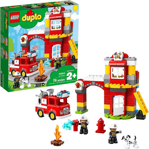 Lego Duplo Estacion De Bomberos De La Ciudad 10903 76 Pzs