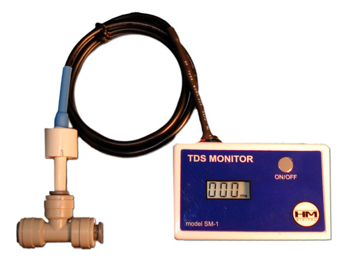 Hm Digital Sm-1 In-line Single Tds Monitor, 0-9990 Ppm Range
