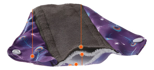 3 Toallas Femeninas Nocturnas 25.5 Ecológicas Bambú Charcoal