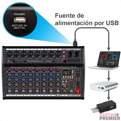 Imagen 8 de 10 de Kit Radio Streaming Estudio Mixer + Condenser Samson C01 F7