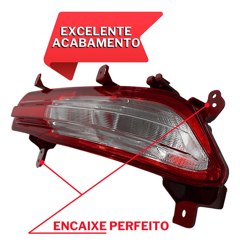 Refletor Lanterna Parachoque Traseiro Hb20 2023 2024 2025