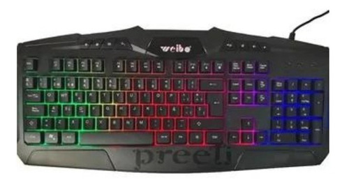 Teclado Retroiluminado Para Gamers Weibo 540 Con Ñ