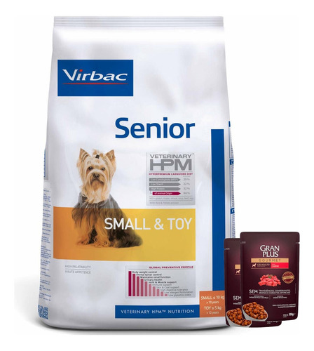 Hpm (virbac) Perro Senior Mini Pequeño 6 Kg + Promo!