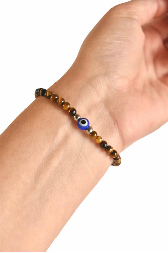 Pulseras Protectoras Con Piedras Naturales Y Ojo Turco