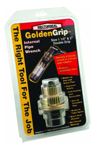 Rectorseal Goldengrip Interno Tubo Doble Llave