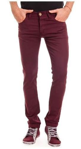 Jeans Chupin Color Hombre Elastizado Be Yourself Ventas