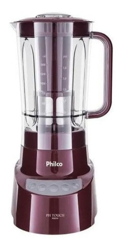 Liquidificador portátil Philco PH Touch 2.7 L vinho com jarra de acrílico 127V