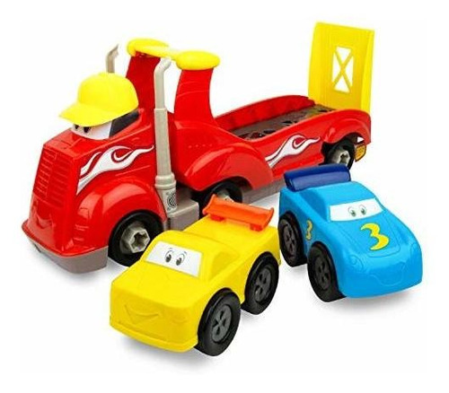 Boley Racing Rascals Hauler Truck Toy Car Set - Paquete De 3