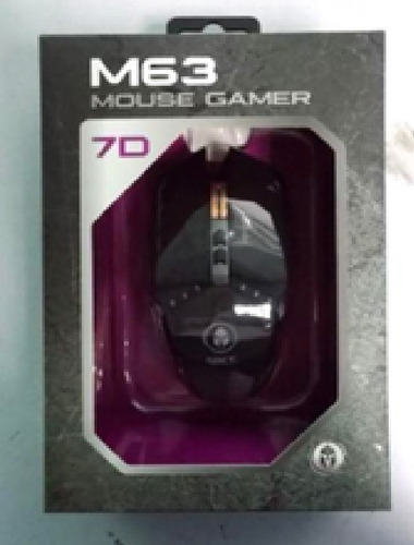 Imagen 4 de 5 de Mouse Gamer 7d Bkt M63 Retroiluminado 3200dpi