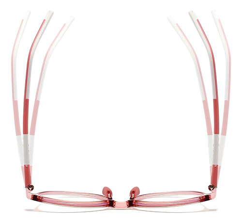 Armação De Óculos P/ Grau Infantil Flexível Anti-luz Azul Cor Rosa/branco