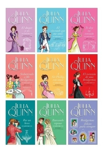 Los Bridgerton - Julia Quinn. Saga  9  Libros  T.  Dura 