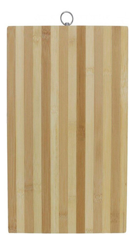 Tabla De Picar Grande De Madera Bambu Con Aro 40cm X 60cm