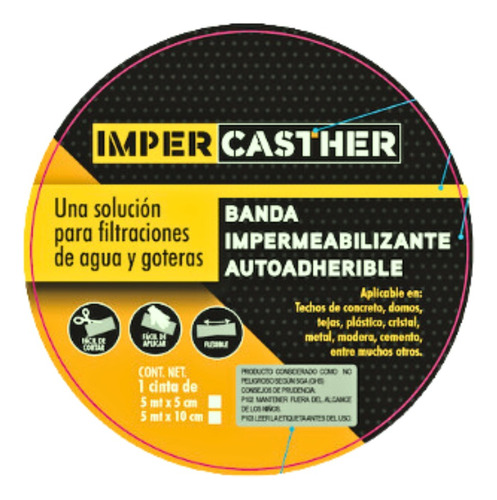Cinta Impermeable Adhesiva - Fugas Y Goteras - 10 M X 10 Cm 