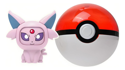 Juguete Pokemon Espeon Cara Ash Pokeball Pokebola Eevee