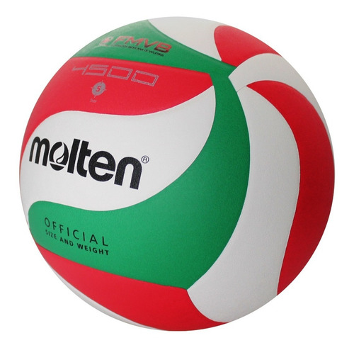 Imagen 5 de 9 de Balón Voleibol Molten V5m4500 Pu Laminado Tricolor N.5