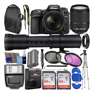 Kit Cámara Profesional Nikon D7500 Lente Vr 18-140mm 128gb